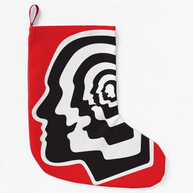Petite Chaussette De Noël cerveau humain, émotions, psychologie - maladie ab (Devant)