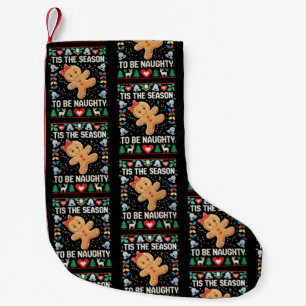 Petite Chaussette De Noël C'est la saison d'être vilain Noël moche Noël