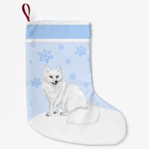 Petite Chaussette De Noël Charmant Bas de Noël Renard Arctique
