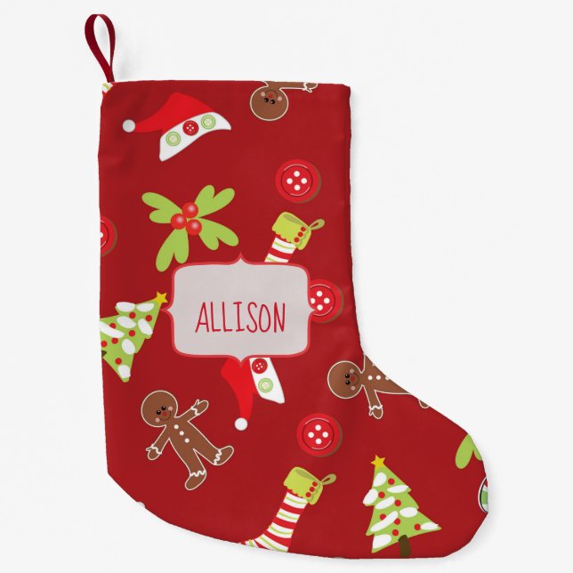 Petite Chaussette De Noël Charme de Noël (Devant)