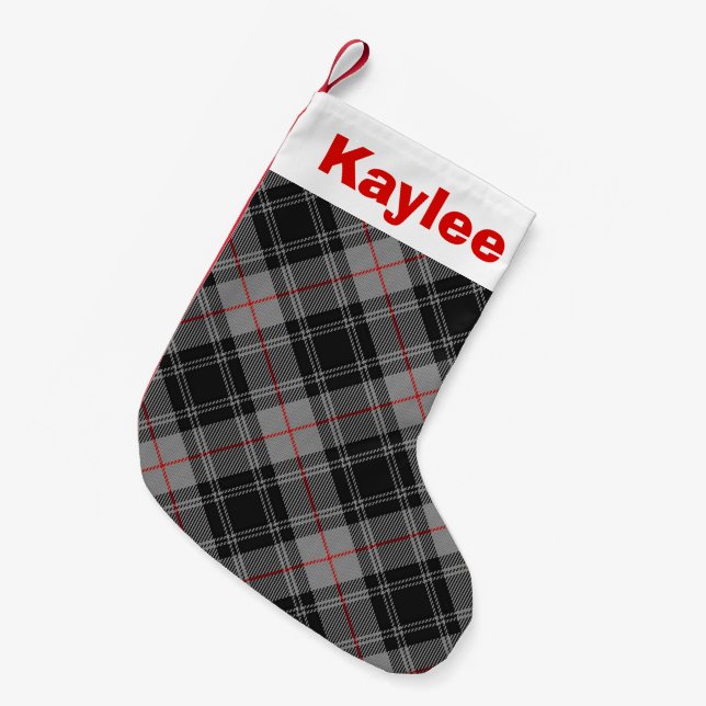 Petite Chaussette De Noël Charme de vacances Clan Moffat Tartan (Devant (Accrochage))