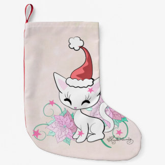 Petite Chaussette De Noël Chat de Noël