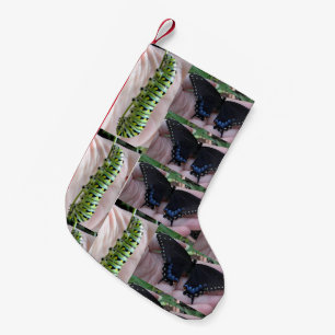 Petite Chaussette De Noël Chat noir Swallowtail/papillon-noël stockage