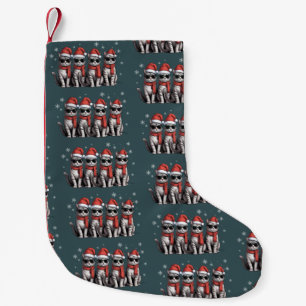 Petite Chaussette De Noël Chats Noël Chat Maman Vacances Xmas Santa