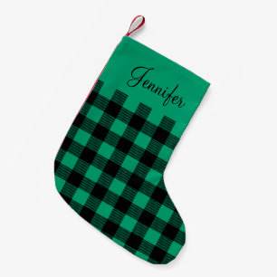 Petite Chaussette De Noël Chèques Sage Green personnalisées