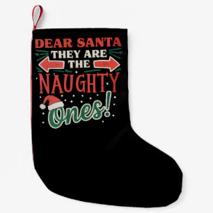 Petite Chaussette De Noël Cher Père Noël, ce sont les vilains de Noël