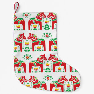 Petite Chaussette De Noël Cheval de Dala suédois : Art folklorique