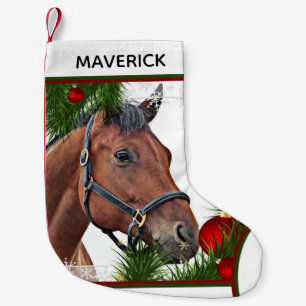 Petite Chaussette De Noël Cheval équestre de Noël Equine Cute Pony Horse