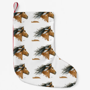 Petite Chaussette De Noël Cheval Pinto Paint par BiHrLe Stocking Christmas