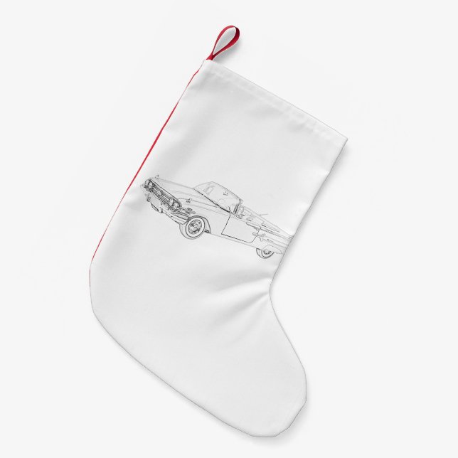 Petite Chaussette De Noël Chevy Impala 1960 (Devant (Accrochage))