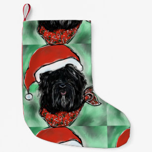 PETITE CHAUSSETTE DE NOËL CHIEN À SOIE HAVANE