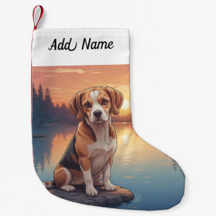 Petite Chaussette De Noël Chien Beagle