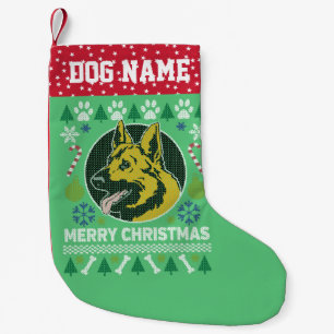 Petite Chaussette De Noël Chien berger allemand se reproduire laide de Noël 