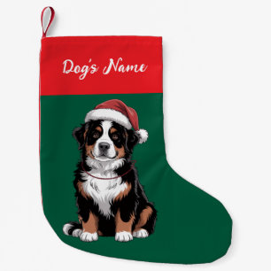 Petite Chaussette De Noël Chien de montagne bernois personnalisé pour Noël