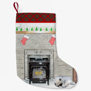 Petite Chaussette De Noël Chien de Noël Chien de Noël par foyer Peinture