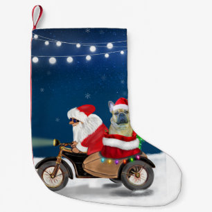 Petite Chaussette De Noël Chien de Noël Père Noël