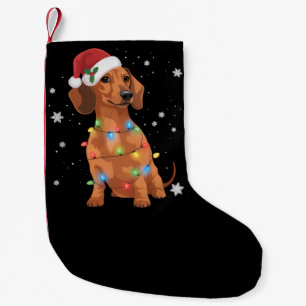 Petite Chaussette De Noël Chiens Teckel Arbre Noël Xmas Animal Chien