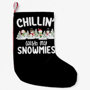 Petite Chaussette De Noël Chillat avec mes neiges Snowman Noël