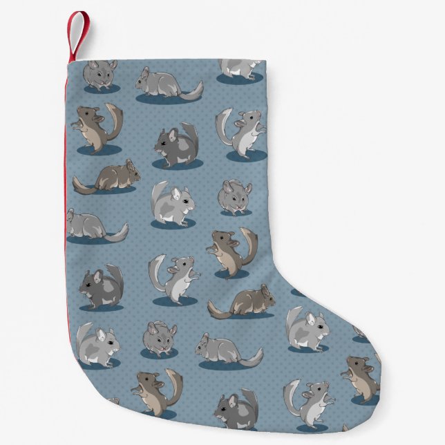 Petite Chaussette De Noël Chinchilla (Devant)