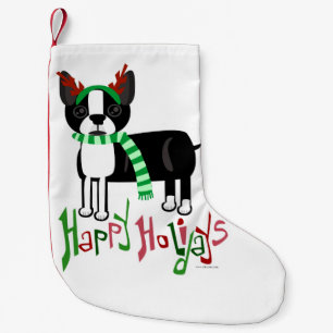 Petite Chaussette De Noël Chiot mignon de vacances