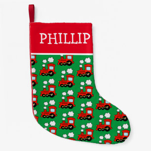 Petite Chaussette De Noël Cho choo choo de l'enfant de nom personnalisé ent