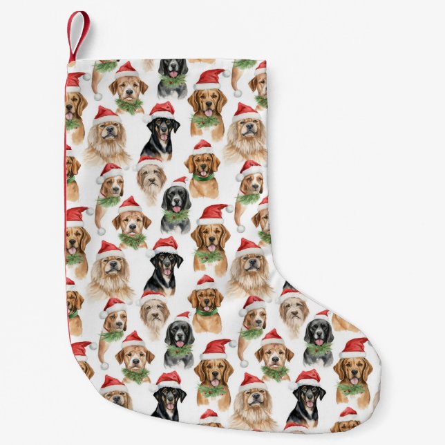 Petite Chaussette De Noël Christmas Dogs (Devant)