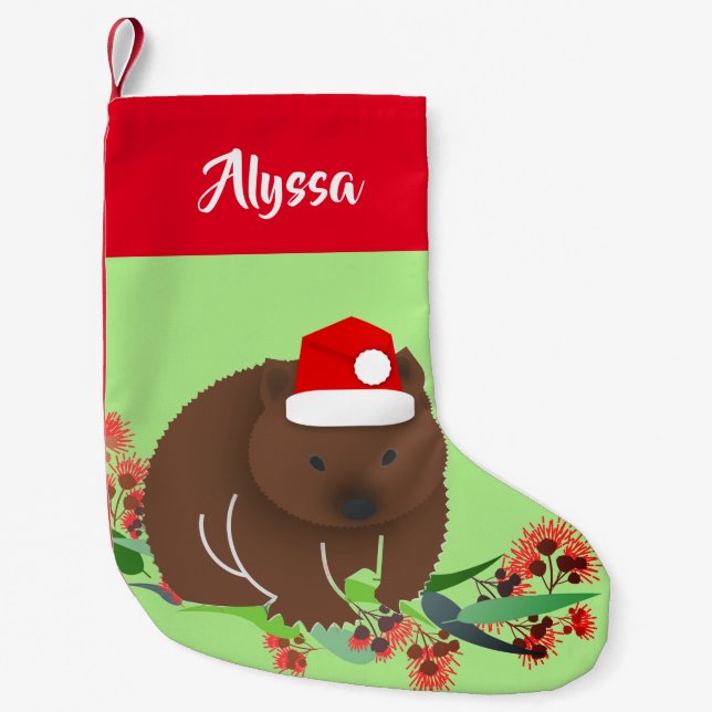 Petite Chaussette De Noël Christmas Wombat (Devant)