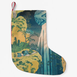 Petite Chaussette De Noël Chutes d'Amida d'Hokusai Japon Cascade 