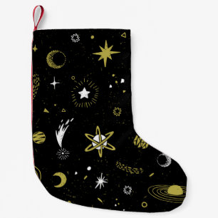 Petite Chaussette De Noël Ciel nocturne : motif cosmique sans soudure.