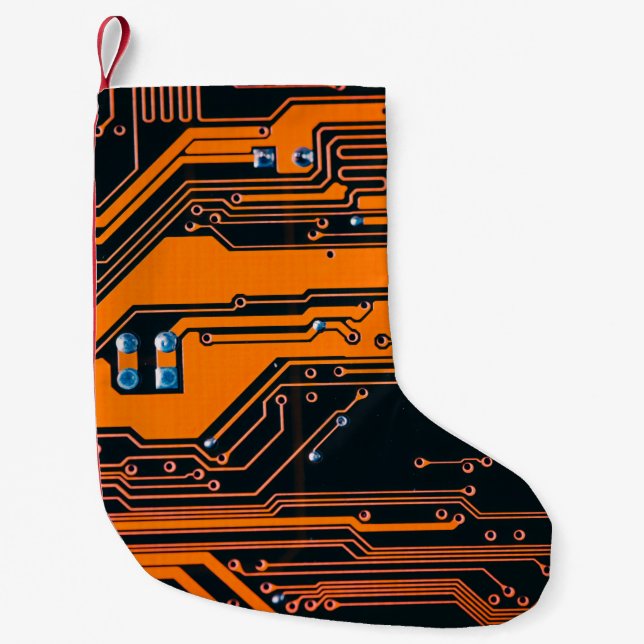 Petite Chaussette De Noël Circuit board. Electronic computer hardware techno (Devant)