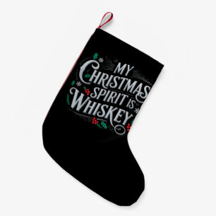 Petite Chaussette De Noël Citation de buveur amateurs de whisky à Noël
