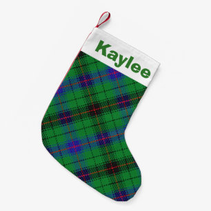Petite Chaussette De Noël Clan Davidson Tartan