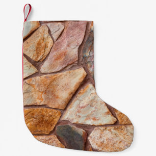 Petite Chaussette De Noël Closeuse d'un mur de pierre comme fond d'écran, p
