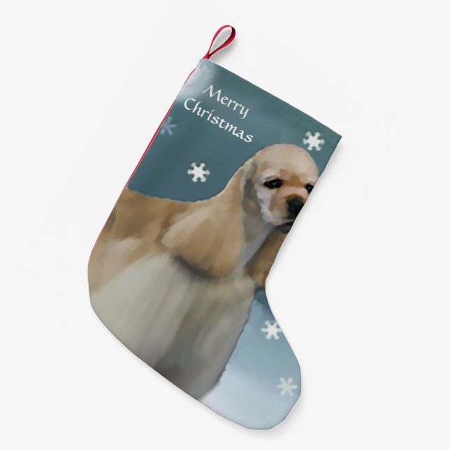 Petite Chaussette De Noël Cocker Spaniel Christmas (Devant (Accrochage))