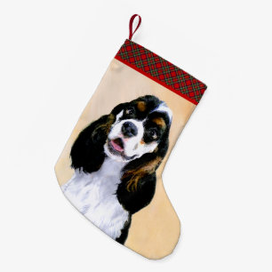 Petite Chaussette De Noël Cocker Spaniel (Parti) Peinture - Art original de 