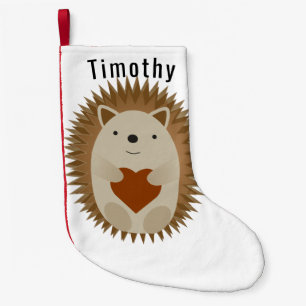 Petite Chaussette De Noël Coeur de hérisson