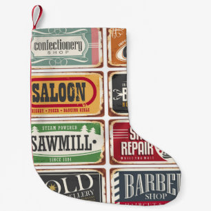 Petite Chaussette De Noël Collection d'affiches vintages. Boutique rétro
