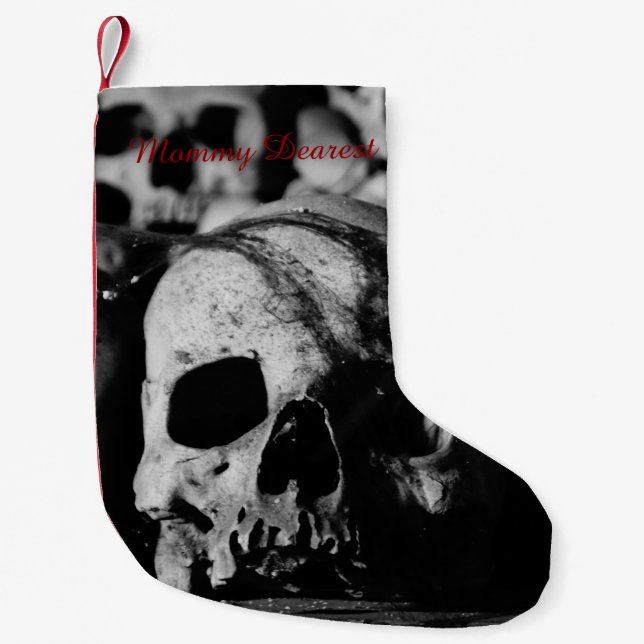 Petite Chaussette De Noël Collection humaine de crâne (Devant)