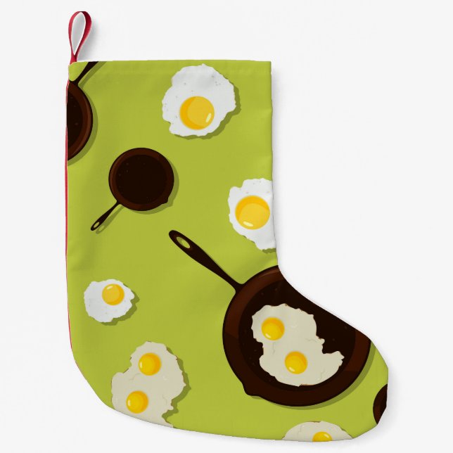 Petite Chaussette De Noël Conception de nourriture d'amusement d'oeufs au (Devant)