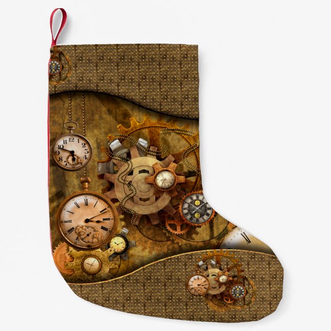 Petite Chaussette De Noël Conception noble merveilleuse de steampunk (Devant)