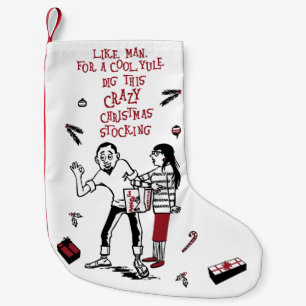 Petite Chaussette De Noël Cool de Noël Beatnik Yule