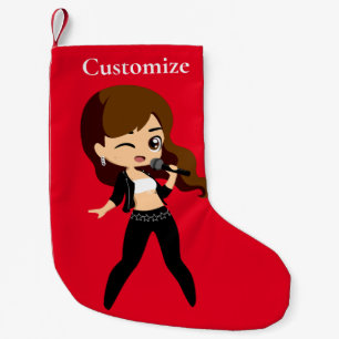Petite Chaussette De Noël Cool fille chante Karaoke Thunder_Cove