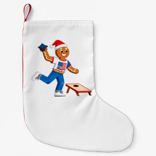 Petite Chaussette De Noël Cornhole Pain d'épice Noël 2026 Vacances Tailga