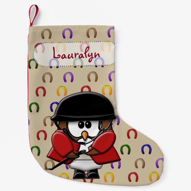 Petite Chaussette De Noël corse owl (Devant)