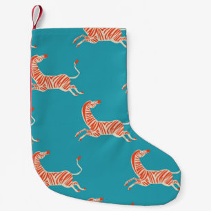 Petite Chaussette De Noël Couleur néon rétro vintage Motif d'illustration Zè