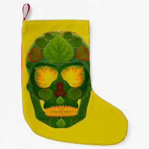 Petite Chaussette De Noël Crâne 9 de feuille d'Aspen