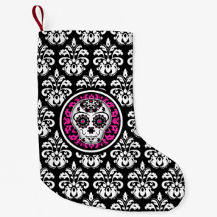 Petite Chaussette De Noël Crâne girly chic