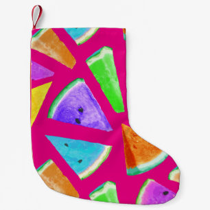 Petite Chaussette De Noël Création du Motif de pastèque 9