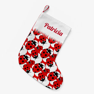 Petite Chaussette De Noël Cute Ladybird Patterned