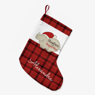 Petite Chaussette De Noël Cute Père Noël Rhino